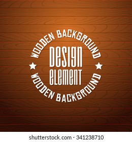 Realistic vector wooden retro background with place for your text. Old panels. Vintage wooden texture. Horizontal stripes or planks.