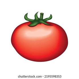 icono aislado de tomate vegetal realista