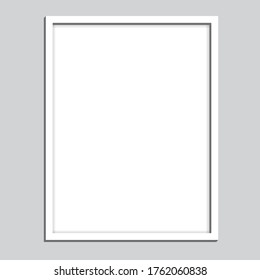 Realistische vertikale Blankopfbilder. Große Vektorgrafik für Social Media, Web etc.