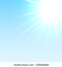 Realistic view of the sky, vector