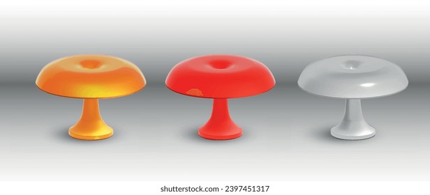 Diseño de lámpara de mesa vintage realista