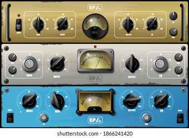 Realistic virtual equalizers and compressors. Vector