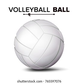 Realistic Volleyball Ball Vector Classic Round Stock Vector (Royalty ...