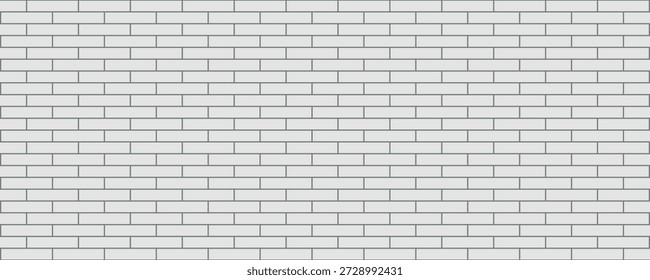 Fundo de parede realista, nova parede de tijolo branco - ilustração moderna eps10 vetor.
