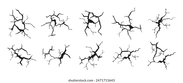Juego De Grietas De Pared Realista Eps