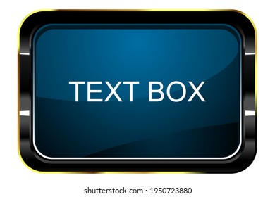Realistic wall sign. Frame with 3d Design. Empty mockup for text message. Vector illustration.