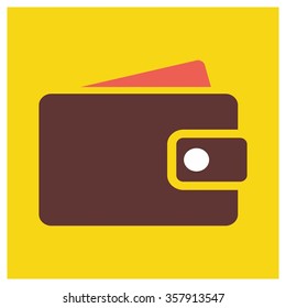 realistic wallet icon
