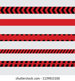 Realistic warning tapes.Caution lines isolated. Danger signs. Vector