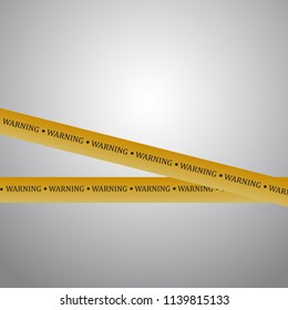 Realistic warning tapes.Caution lines isolated. Danger signs. Vector
