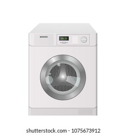 Realistic washing machine. Homework. Household equipment Vector illustration