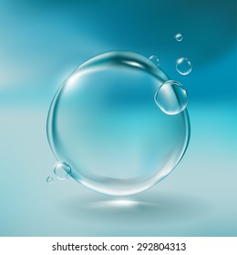 Realistic water bubbles