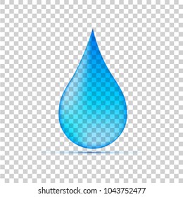 Realistic water drop