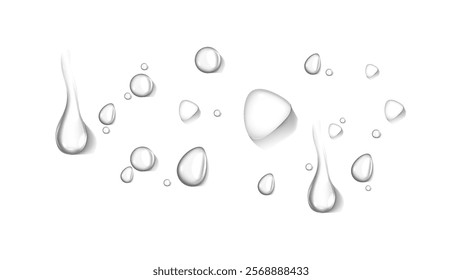 realistic water drop and condensation vector