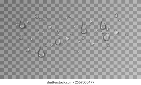 realistic water drop and condensation vector