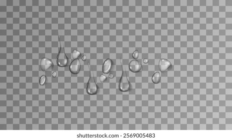 realistic water drop and condensation vector