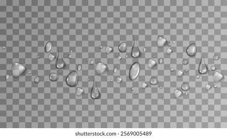 realistic water drop and condensation vector