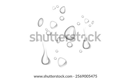 realistic water drop and condensation vector