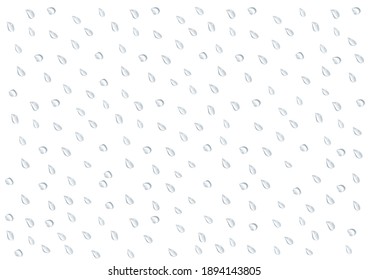 vectores realistas de patrón de caída de agua aislados en fondo blanco ep75