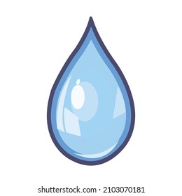 Realistic water drop vector illustration