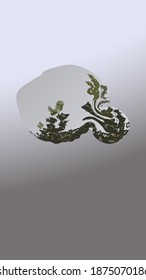 realistic water drop. Vector image.