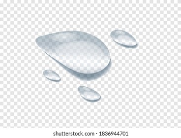 realistic water drop vectors isolated on transparency background ep56
