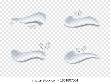 realistic water drop vectors isolated on transparency background ep61