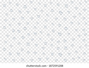 realistic water drop vectors isolated on transparency background ep67