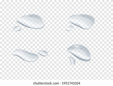 realistic water drop vectors isolated on transparency background ep82