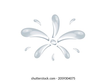 realistic water drop vectors isolated on white background ep102