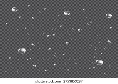 Realistic Water Droplets Background Effect