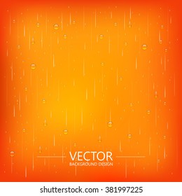Realistic water drops on glass, Rainy season, Vector background design.