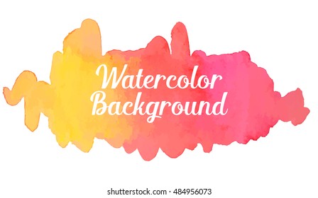 Realistic watercolor vector boho background for summer