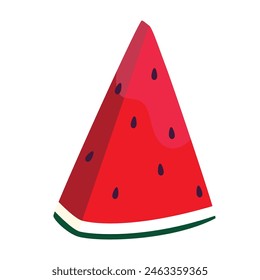 Realistic watermelon isolated on white background