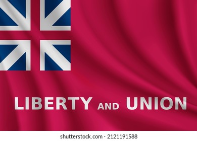 Realistic waving flag of Taunton vector background.