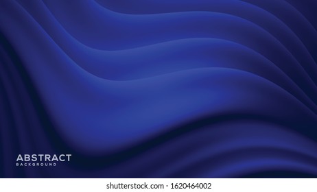 realistic wavy background with blue color