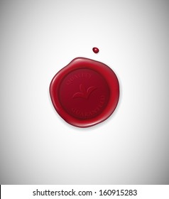realistic wax seal vector