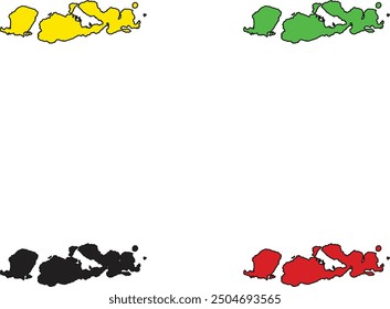 REALISTIC WEST NUSA TENGGARA PROVINCE (NUSA TENGGARA BARAT) MAP, INDONESIA PROVINCE MAP