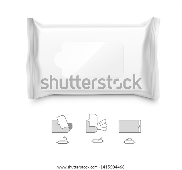 Download Realistic Wet Wipes Mockup Signs Vector Stock Vector Royalty Free 1415504468