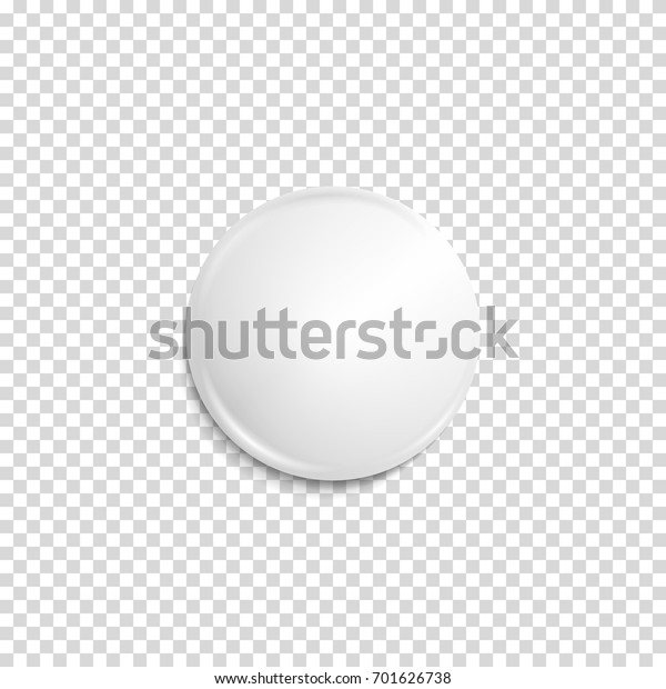 Realistic white badge. Paper shadow blank. Web\
banner. Element for advertising and promotional message isolated on\
transparent background. Abstract vector illustration for your\
design and business