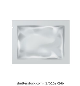 Embalaje De Aceite Blanco Blanco Realista Para Tiras De Medicina Occidentales U Otros. Vector EPS10