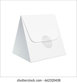 Realistic White Blank template Packing Coffee, Sweets and other products. Template For Mock up Your Design. vector illustration.