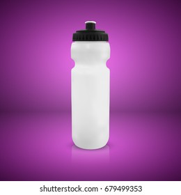 realistic white bottle isolation on background. vector illustration