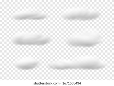Realistic white cloud vectors isolated on transparency background, Fluffy cubes like white cotton wool ep27 - Powered by Shutterstock - Get 15% off with code: PIKWIZARD15