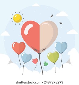 Realistic white day celebration vector design