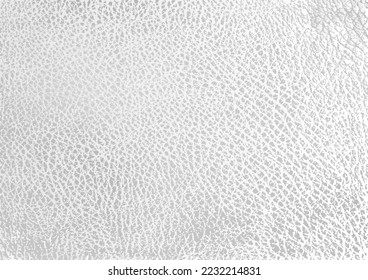 Realistic white leather textured background. Blank textile surface illustration. Vector eps10 detailed material texture.