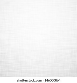 Realistic white linen texture pattern. Vector eps10.  