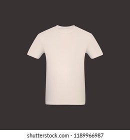 Realistic White Mesh Tshirt Vector Illustration Stock Vector (Royalty ...