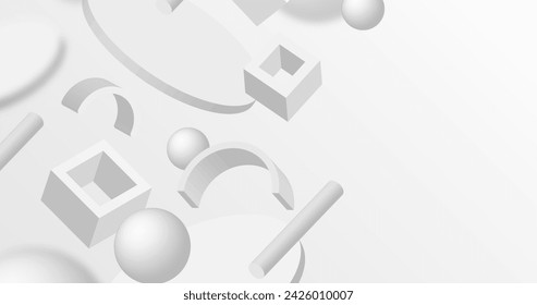 Realistic white monochrome background vector design in eps 10