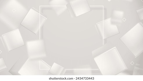 Realistic white monochrome background vector design in eps 10