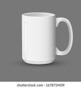 Realistic white Mug mockup premium vector illustration